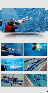 小孩美人鱼游泳视频,小美人鱼畅游碧波，萌态十足